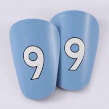 1 par de espinilleras en miniatura "Master" No.9, protectores de espinilla de fútbol mini gruesos y duraderos, adecuados para todas las estaciones