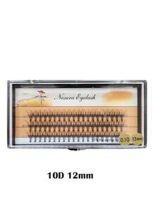 1 BOX (60 Clusters), 10D 8/9/10/11/12/13/14MM, Eyelash Extension Clusters, Single Cluster False Eyelashes Makeup Tool Cluster Lashes DIY Lash Clusters, Eyelash Clusters, Individual Eyelashes, Lashes, Fake Lashes - C - View 8