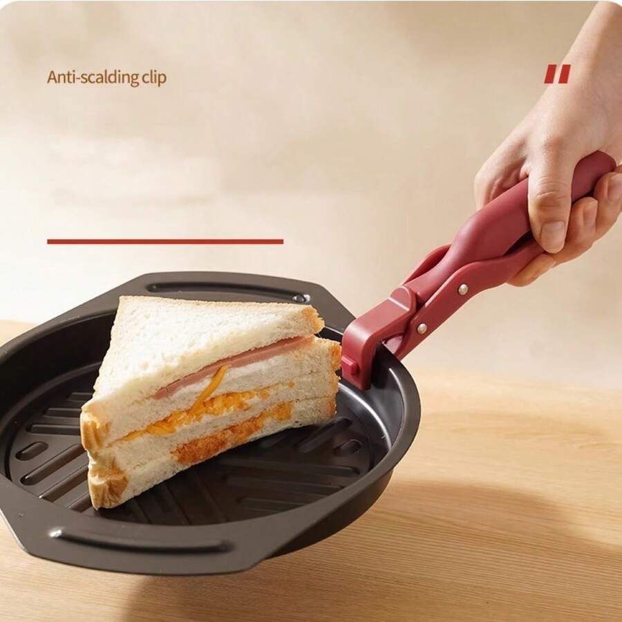 Heat Resistant Pot Holder, Kitchen High Temperature Resistant Non-Deformation Silicone Non-Slip Tongs For Microwave Oven Baking Cookware - Multicolor - View 1