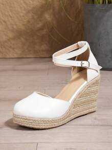 Sandalias de verano cómodas y casuales para mujer con suela gruesa y cuerda