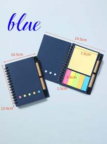 Personalisiertes, personalisiertes Kraftpapier-Notizbuch-Set, inklusive Haftnotizen, Notizblöcke, Notebooks. Individuell anpassbare Namen, Buchstaben, Bilder, Fotos, einfache Memos und Firmenlogos mit Selbstdefinition, Besprechungsaufzeichnungen. Schulmaterial, Schulanfang, Schule, Schulanfang. Geschenk für die Schule