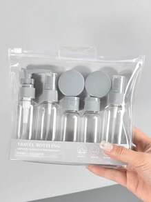 12pcs/10pcs/7pcs Travel Bottle Set, Used For Toiletries, Leak Proof Refillable Container, Essential Travel Accessory, Back To School Season