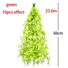 10 件人造花紫藤花、花串绣球花、藤蔓装饰、假花藤条悬挂婚礼塑料花丝花天花板、母亲节毕业典礼 - 彩色 - 查看 6