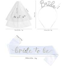 3Pcs/Set Rhinestone Bride Headband, Bride To Be Headpiece,Bride Crown Tiara Hair Band For Wedding, Bachelorette Parties, Bridal Shower - Multicolor - View 3