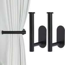 2 Packs Adhesive Curtain Rods - No Drill Curtain Tiebacks And Pullbacks - Multicolor - View 14