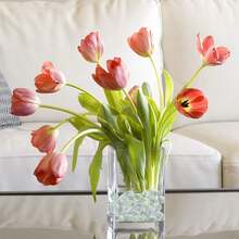 Glass Gemstone Beads Vase Fillers (100g200g/400g )Flat Marble Beads Multiple Color Choices Aquarium Decor Rocks Floral Stones Decorative Mosaic Gem Pebbles Home Decor Room Decor Flower Vase Glass Vase - Transparent White - View 7