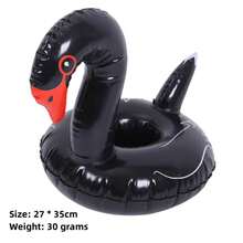 1pc Inflatable Flamingo Floating Cup, Beverage Cup Holder, Swimming Pool Cup Mat, Pink Accessory, Drink Holder, Beach Essential, Beach Accessory - Multicolor - View 17