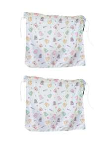 1件/2件婴儿/幼儿汽车安全座椅卡通遮阳帘，吸盘式侧窗隐私窗帘 - 彩色 - 查看 10