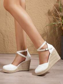 Sandalias de verano cómodas y casuales para mujer con suela gruesa y cuerda