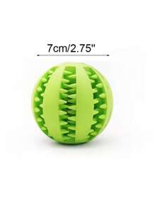 1 pieza Pelota de juguete para perro interactiva, pelota de goma masticable para perros pequeños, pelota de limpieza dental, alimentador de alimentos para mascotas, juguete de pelota de silicona