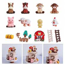 Farm Animal Ornaments Silicone Sheep, Horse, Pig, Chicken And Duck - Multicolor - View 3