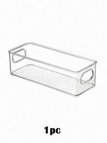 1/2 Pieces Transparent Drawer Storage Box, Cutlery Storage Basket, Stackable Desktop Storage Box, Kitchen Cabinet Cutlery Storage, Classified Storage Box, Forks, Spoons, Dishes, Chopsticks, Baking Tools, Simple And Multifunctional Large Capacity Storage Rack - Clear - View 9