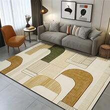 1pc Luxury Vintage Minimalist Pattern Rug, Soft Non-Slip Area Carpet For Outdoor, Entryway, Living Room, Bedroom, Laundry Room, Bathroom, Game Room, Machine Washable All Season Large Size Home Decor - Multicolor - View 5