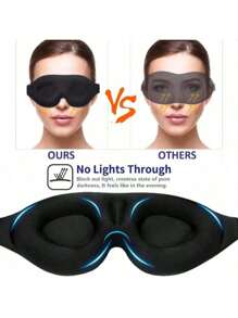 1PC Eye Mask For Sleeping 3D Contoured Cup Blindfold Concave Molded Night Sleep Mask Block Out Light With Women Men