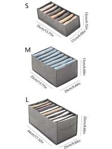 1 件衣柜衣服收纳盒，7/9 格便携式衣柜收纳盒，独立收纳盒，可折叠衣柜抽屉收纳盒，适用于内衣、袜子、围巾、紧身裤、T 恤、牛仔裤衣柜收纳盒衣服收纳夏季必备女士收纳盒礼物旅行