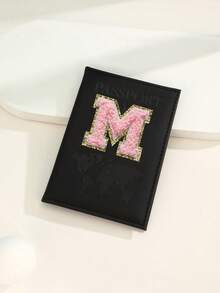 شنطه سفر اغراض سفر لوازم السفر اغراض السفر اشياء للسفرحافظة جواز سفر حرف A-Z قطعة واحدة ، غطاء جواز سفر مطبوع بخريطة العالم من مادة ال- PU ، كتيب جواز سفر وردي ، محفظة جواز سفر للسفر والأعمال ، أساسيات السفر الصيفية خفيفة الوزن - الأسود - مشاهدة 9