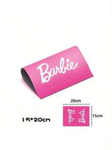 Barbie Barbie Car Window Flag, 15x20cm Hot Pink Car Decoration With Iconic Barbie Logo, Easy Installation Magnetic Car Accessory For Stylish Women