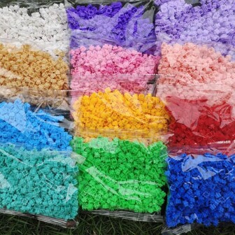 500pcs Building Blocks Bricks, Can Be Used To Assemble Favorite Patterns And Build Various 3D Animals, Toy For Passing Time, Suitable For Party & Gathering