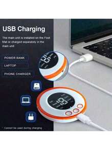 Stimolatore muscolare senza fili ricaricabile USB EMS, allenatore muscolare addominale ABS, toner corporeo e per i fianchi, unisex