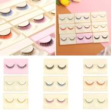 Multicolor Doll Eyelashes Simulation False Lash Length 0.8cm Dolls Modification DIY Accessories Decoration Suitable For 1/3 1/4 Scale