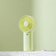 便携式电池供电手持风扇，卡通微型小风扇，小巧便捷夏季降温，海滩，旅行 - 彩色 - 查看 4