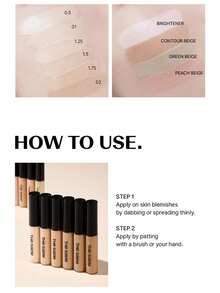 the SAEM Cover Perfection Tip Concealer Contour Beige，液体多用途遮瑕膏，全覆盖妆容，适用于痤疮、黑斑、黑眼圈、色素沉着和瑕疵，K-Beauty，韩国化妆品，6.5克/0.23盎司。 - Contour Beige - 查看 10