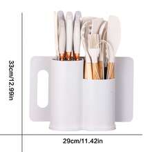 Juego de utensilios de cocina de silicona de 19 piezas, resistentes al calor, antiadherentes, fáciles de cocinar y limpiar. - Blanco - Ver 10