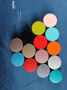 1个装罐装小型便携金属罐红茶绿茶空罐迷你密封铁盒包装盒圆形铁盒磨砂金属收纳小礼品拉伸罐密封茶叶罐便携小型迷你铁罐小茶叶罐便携茶叶盒铁盒喜茶小罐礼品、包装罐、样品罐 - 彩色 - 查看 1