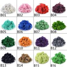 20g Musgo verde artificial preservado, manualidades de jardín DIY, decoración del hogar, paisaje en miniatura de césped artificial - Multicolor - Ver 13