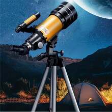 1PCS Astronomisches Teleskop mit Stativ, 45-Grad-Spiegel und 2 Okularen, 15x-150x, 70-mm-Objektiv mit großem Durchmesser, 300 mm Brennweite. Ein ideales Geschenk für Astronomieliebhaber zur Beobachtung von Mond, Planeten, Konzerten, Landschaften und Wildtieren