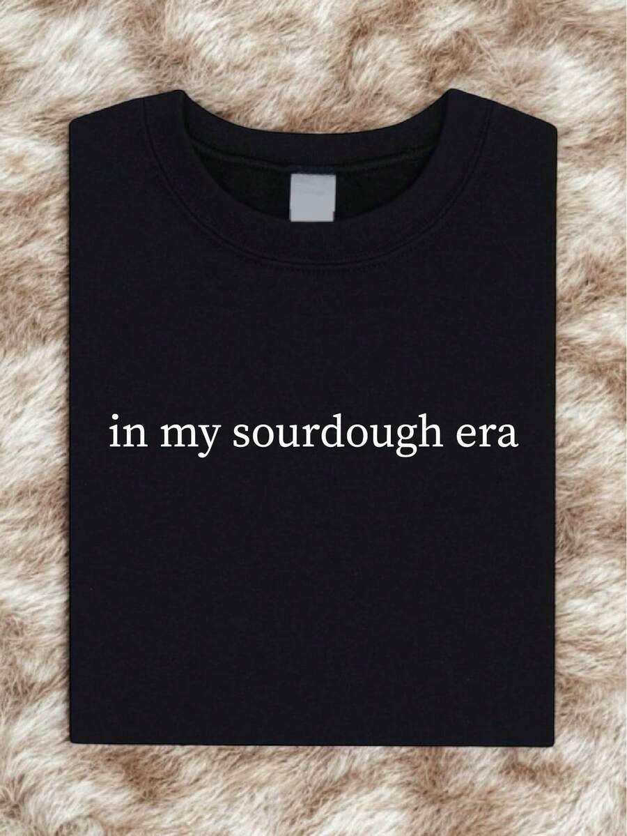 In My Sourdough Era Shirt, Bread Making T-Shirt, Sourdough Baker Gift, Sourdough Starter Tee, Mother's Day, Sourdough Lover, Bread Baker IT-1369 - 黑色 - 查看 1