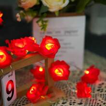 New Pattern, LED, Real Rose Lantern String, Small Colorful Lights, Valentine's Day, Wedding, Romantic Proposal, Confession Decoration Lights