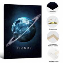 HALFLEMART 1 pieza Póster de lienzo con galaxia espacial, para decoración de sala de estar y dormitorio