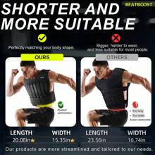 BEATBOOST BEATBOOST Weighted Vest For Men Women BeatBoost 20/30/40/50/60lb Adjustable Weighted Vest With Steel Plates Weights  For Walking Strength Training Running Workout