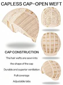 22 英寸金色合成假发，带流苏，耐热，中长，适合日常佩戴、派对、圣诞节和万圣节