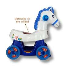 Caballito Montable Para Bebé Angelín Baby Is-168 D - Azul - Ver 3