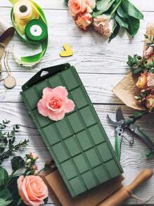 1pc Flower Arrangement Mesh Flower Mud And Fixer, Flower Cage Basket Flower Holder Plastic MeshFlower Mud, Wedding Centerpieces & Tabletop Displays DlY Flower Arrangement Mud Block