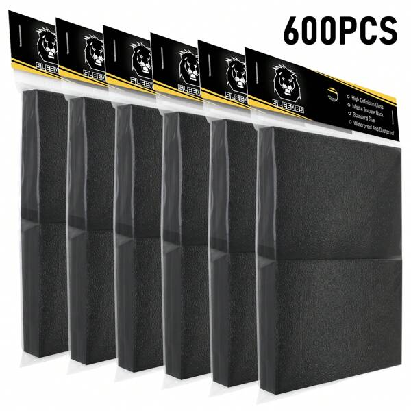 100 stuks/set, 600 stuks/set kaarthoezen voor ruilkaarten, zwarte kaarthoezen geschikt voor honkbalkaarten, sportkaarten, MTG-spelkaarten standaardkaarten