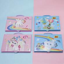 150 pièces Set de peinture pour enfants, Fournitures d'art dans une boîte colorée, Set d'outils de peinture, dessin et écriture, comprenant des pinceaux, crayons, stylos aquarelle, crayons de couleur, ciseaux, règle, jouets de dessin Montessori, cadeau scolaire, anniversaire, Noël, Halloween, Pâques, Thanksgiving