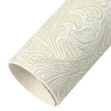 4 件装凹凸纹理仿皮套装漩涡纹 20x33 厘米合成皮革面料片，适用于耳环、包包、手机壳、铅笔盒、钱包、手提包、制作 DIY 工艺品、发饰 DIY 项目 - 彩色 - 查看 16