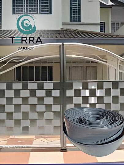FITA PVC PARA ISOLAMENTO, FECHAMENTO DE GRADES E PORTÕES / FITA PROTETOR DE PORTÃO PARA PRIVACIDADE E SEGURANÇA, LIMITADOR DE GRAMA, LIMITADOR DE PORTÃO.