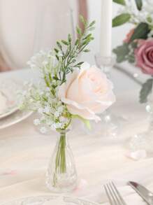 30 Pcs White Artificial Baby's Breath Flowers, Suitable For Wedding Bouquet, Bridal Bouquet, Home Decor, Party & Holiday Gifts