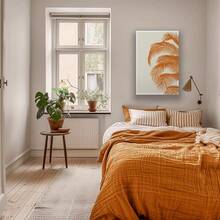 Framed 1pc Tropical Sunrise Print,Boho Posters,Wall Art,Burnt Orange Decor,Canvas Poster Decorative Painting,Aesthetic Art Print Wall Decor,Wall Art Picture Print Home Decor For Livingroom,Bedroom,Study,Office,Corridor,Bar,Bathroom,Kitchen,Corridor Decoration - Framed - View 4