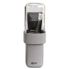 1pc Portable Toothbrush Box,Travel Toothbrush Case With Cover, Creative Covered Rinse Cup, Portable Toothbrush Holder For Home And Travel, Nordic Clear Design PP Portable Toothbrush Box, Essential For Home And Travel,Bathroom Decoration, Bathroom, Bathroom Accessories. Back To School