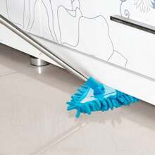 1 Conjunto Mop Triangular DomeUp com Cabo Telescópico - Ferramenta de Limpeza Multiuso para Sala de Estar, Quarto, Banheiro, Cozinha e Uso Externo - Sem Cantos Mortos, Cabeça de Resina, Plástico, Operação Manual - Ideal para Limpeza de Natal e Ação de Graças, Mop de Limpeza | Mop com Cabo Telescópico | Mop com Cabeça de Resina