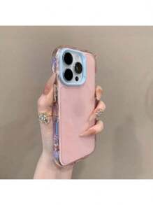 1 pieza Funda protectora de teléfono con onda en el borde tipo Dopamina estilo Ins para 16 Pro Max 15 14 Plus 13 12 11, regalo de Navidad, regalo de Año Nuevo, regalo de Pascua, regalo de Halloween, para familiares y amigos