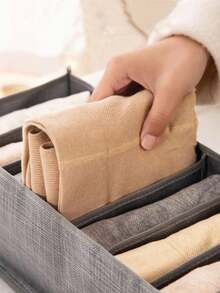 1 件衣柜衣服收纳盒，7/9 格便携式衣柜收纳盒，独立收纳盒，可折叠衣柜抽屉收纳盒，适用于内衣、袜子、围巾、紧身裤、T 恤、牛仔裤衣柜收纳盒衣服收纳夏季必备女士收纳盒礼物旅行