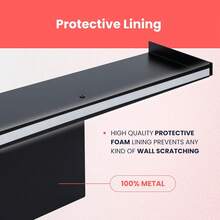 No-Screws Bed Headboard Shelf Attachment (Only For Straight Headboards), King, Queen - Renter Friendly Over Storage For Bed - Dorm Headboard Shelf King Queen - 1 - View 6