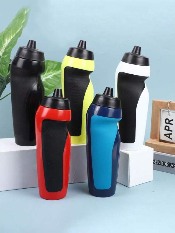 1 Stück 600 ml (20 Unzen) hochkapazitive Quetsch-Outdoor-Sportflasche, einfach zu haltende Wasserflasche, geeignet für Gym, Outdoor-Laufen, Fußball und Mountainbiken