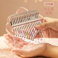 1 件高品质 21 键拇指钢琴，水晶般透明亚克力卡林巴手指钢琴乐器，生日、节日的理想礼物